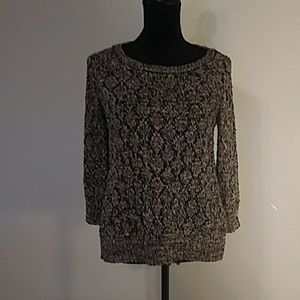 Cable & Gauge sweater black & sliver size S